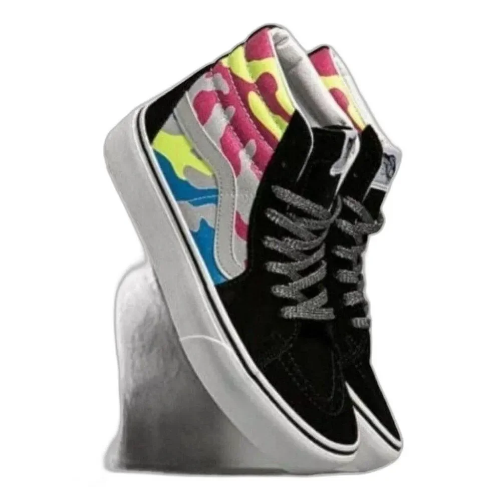 Vans men's shoes high tops  Sk8 Hi Platform After Dark Glitter Camo Mens 8